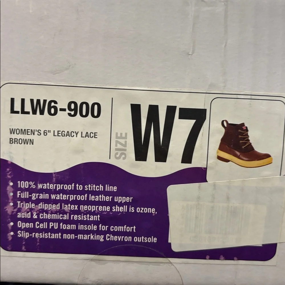 Womens Xtratuf 6" Legacy Lace Boots (Brown) - Size 7 - Picture 2 of 7